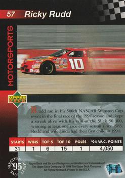 1995 Upper Deck #57 Ricky Rudd Back