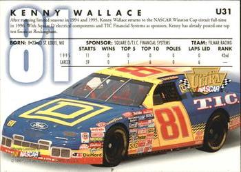 1996 Ultra Update #U31 Kenny Wallace Back