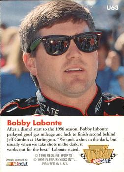 1996 Ultra Update #U63 Bobby Labonte's Car Back
