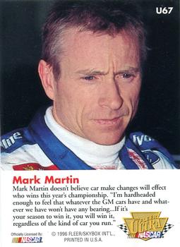 1996 Ultra Update #U67 Mark Martin's Car Back