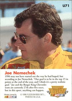 1996 Ultra Update #U71 Joe Nemechek's Car Back