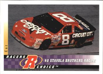 1997 Pinnacle Racer's Choice #43 Hut Stricklin's Car Front