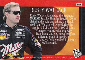 1997 Press Pass #62 Rusty Wallace's Car Back