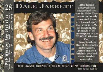 1997 Score Board Racing IQ #28 Dale Jarrett Back