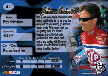 1998 Press Pass Premium #42 John Andretti Back