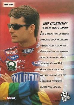 1999 Press Pass Stealth - Headlines #SH 1 Jeff Gordon Back