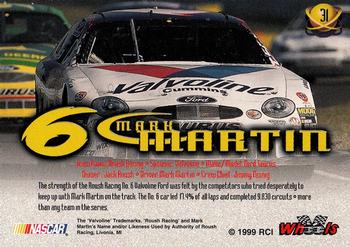 1999 Wheels High Gear #31 Mark Martin's Car Back