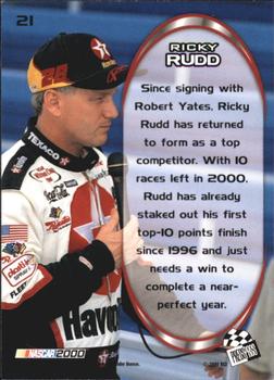 2000 Press Pass Optima #21 Ricky Rudd Back