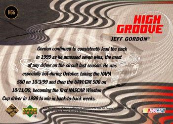 2000 Upper Deck Racing - High Groove #HG6 Jeff Gordon Back