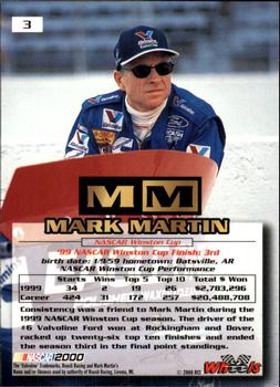 2000 Wheels High Gear #3 Mark Martin Back