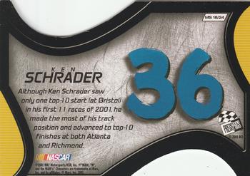 2001 Press Pass VIP - Making The Show #MS 18 Ken Schrader Back