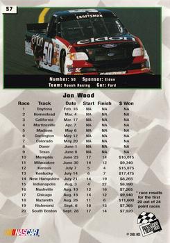 2002 Press Pass #57 Jon Wood Back