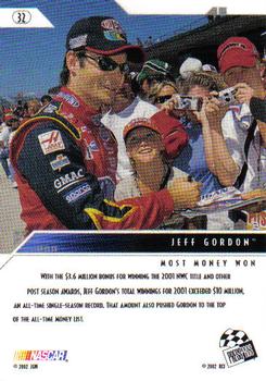 2002 Press Pass Eclipse #32 Jeff Gordon Back