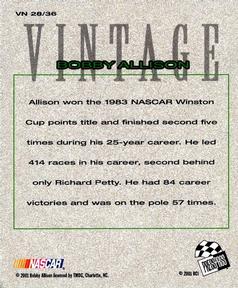 2002 Press Pass - Vintage #VN 28 Bobby Allison Back