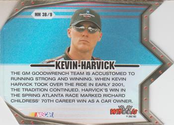 2002 Wheels High Gear - Man & Machine (Machine) #MM 3B Kevin Harvick Back