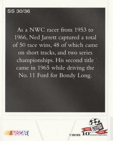 2003 Press Pass - Snapshots #SS 30 Ned Jarrett Back