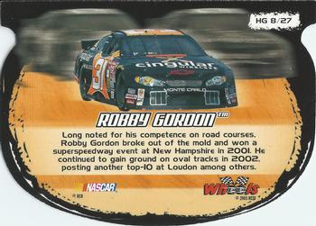 2003 Wheels High Gear - High Groove #HG 8 Robby Gordon Back