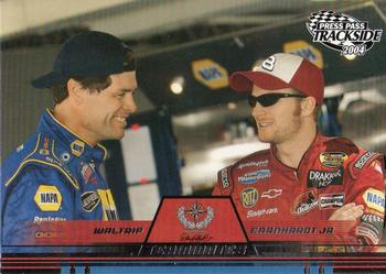 2004 Press Pass Trackside #72 Dale Earnhardt Jr. / Michael Waltrip Front