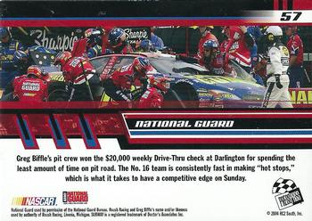 2004 Press Pass Trackside #57 National Guard Back