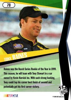 2005 Press Pass Stealth #70 Tony Raines Back