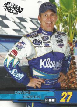 2005 Press Pass Trackside #36 David Green Front