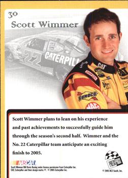 2005 Press Pass VIP #30 Scott Wimmer Back