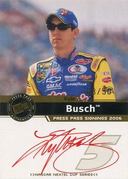 2006 Press Pass - Signings Gold Red Ink #NNO Kyle Busch Front