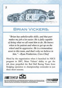 2010 Press Pass Eclipse - Gallery Edition #2 Brian Vickers Back