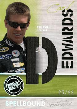 2010 Press Pass Eclipse - Spellbound Swatches Holofoil #SS-CE 2 Carl Edwards Front