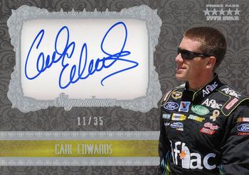 2010 Press Pass Five Star - Signatures Dusted Aluminum #FSS-CE Carl Edwards Front
