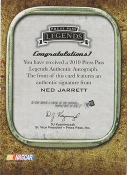 2010 Press Pass Legends - Autographs Copper #NNO Ned Jarrett Back