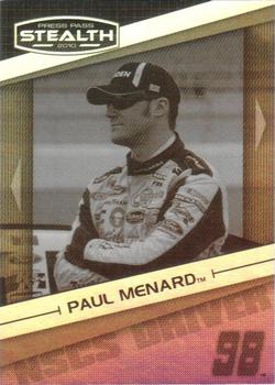 2010 Press Pass Stealth - Black and White #24 Paul Menard Front