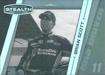 2010 Press Pass Stealth - Black and White #42 Brian Scott Front