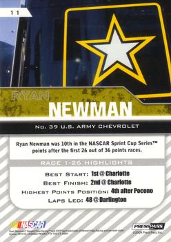 2010 Press Pass - Purple #11 Ryan Newman Back