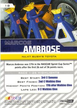 2010 Press Pass - Purple #18 Marcos Ambrose Back