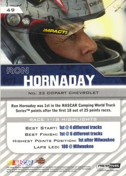 2010 Press Pass - Purple #49 Ron Hornaday Back