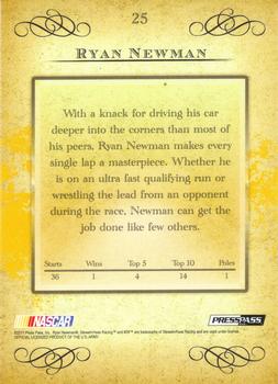 2011 Press Pass Eclipse - Gold #25 Ryan Newman Back