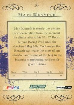 2011 Press Pass Eclipse - Purple #16 Matt Kenseth Back