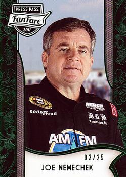 2011 Press Pass Fanfare - Emerald #30 Joe Nemechek Front