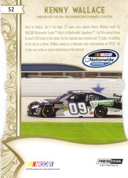 2011 Press Pass Fanfare - Holofoil Die Cuts #52 Kenny Wallace Back