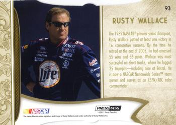 2011 Press Pass Fanfare - Holofoil Die Cuts #93 Rusty Wallace Back