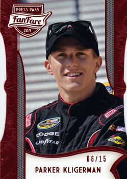 2011 Press Pass Fanfare - Ruby Die Cuts #65 Parker Kligerman Front