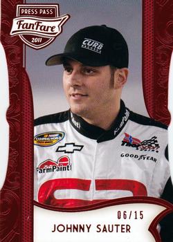 2011 Press Pass Fanfare - Ruby Die Cuts #72 Johnny Sauter Front