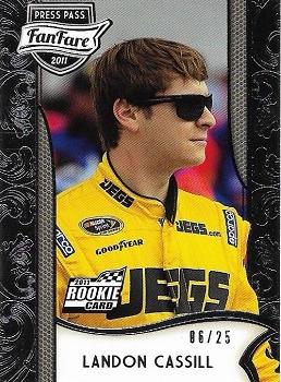 2011 Press Pass Fanfare - Silver #9 Landon Cassill Front