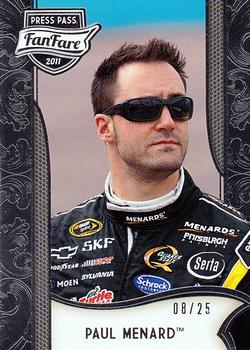 2011 Press Pass Fanfare - Silver #28 Paul Menard Front