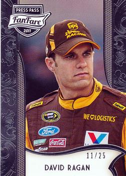 2011 Press Pass Fanfare - Silver #32 David Ragan Front