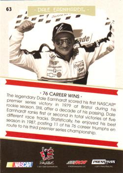 2011 Press Pass Legends - Gold #63 Dale Earnhardt Back