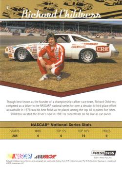 2011 Press Pass Legends - Purple #7 Richard Childress Back