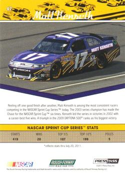 2011 Press Pass Legends - Purple #47 Matt Kenseth Back