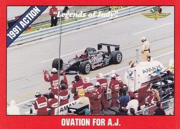 1992 Collegiate Collection Legends of Indy #46 Ovation For A.J. Front